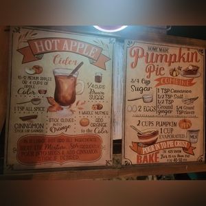Recipe Hanging Signs
